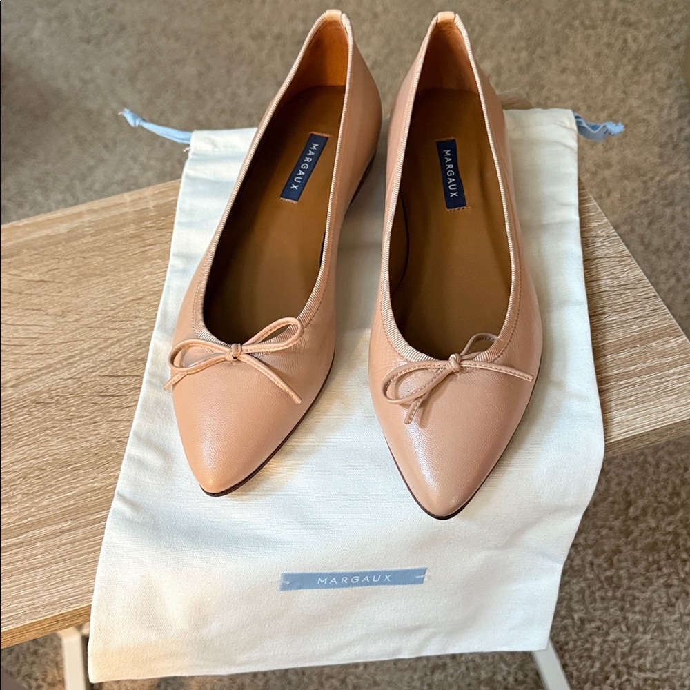 Margaux the Pointe Ballet Flats NWOB 39 W Leather Wide Fit Size 8.5-9 - Picture 6 of 6